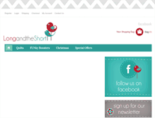 Tablet Screenshot of longandtheshort.com.au